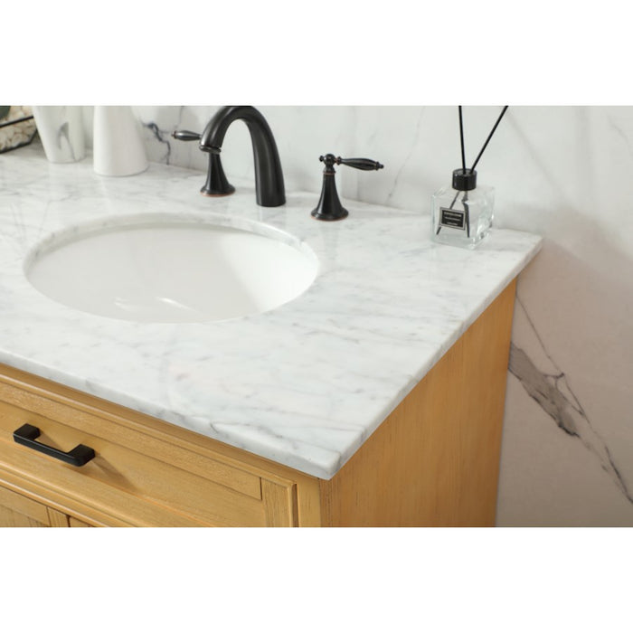 Elegant Americana 72" Double Bathroom Vanity, Natural Wood