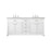 Elegant Kitchen/Bath Americana 72" Double Bathroom Vanity, White - VF15072DWH