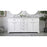 Elegant Kitchen/Bath Americana 72" Double Bathroom Vanity, White