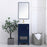 Elegant Kitchen/Bath Aubrey 18" Single Bathroom Vanity, Blue