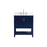 Elegant Aubrey 30" Single Bathroom Vanity, Blue/Backsplash - VF16030BL-BS
