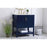 Elegant Aubrey 30" Single Bathroom Vanity, Blue/Backsplash