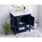 Elegant Aubrey 30" Single Bathroom Vanity, Blue/Backsplash