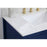 Elegant Aubrey 30" Single Bathroom Vanity, Blue/Backsplash