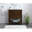 Elegant Aubrey 30" Single Bathroom Vanity, Espresso/Backsplash