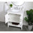 Elegant Aubrey 30" Single Bathroom Vanity, White/Backsplash