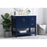 Elegant Aubrey 36" Single Bathroom Vanity, Blue/Backsplash