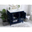 Elegant Aubrey 36" Single Bathroom Vanity, Blue/Backsplash