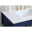 Elegant Aubrey 36" Single Bathroom Vanity, Blue/Backsplash