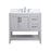 Elegant Aubrey 36" Single Bathroom Vanity, Grey/Backsplash - VF16036GR-BS