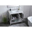 Elegant Aubrey 36" Single Bathroom Vanity, Grey/Backsplash