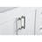 Elegant Aubrey 36" Single Bathroom Vanity, White/Backsplash