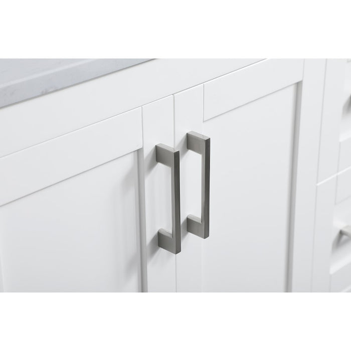 Elegant Aubrey 36" Single Bathroom Vanity, White/Backsplash