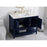Elegant Aubrey 42" Single Bathroom Vanity, Blue/Backsplash