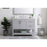 Elegant Aubrey 42" Single Bathroom Vanity, Grey/Backsplash