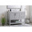 Elegant Aubrey 42" Single Bathroom Vanity, Grey/Backsplash