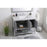 Elegant Aubrey 42" Single Bathroom Vanity, Grey/Backsplash