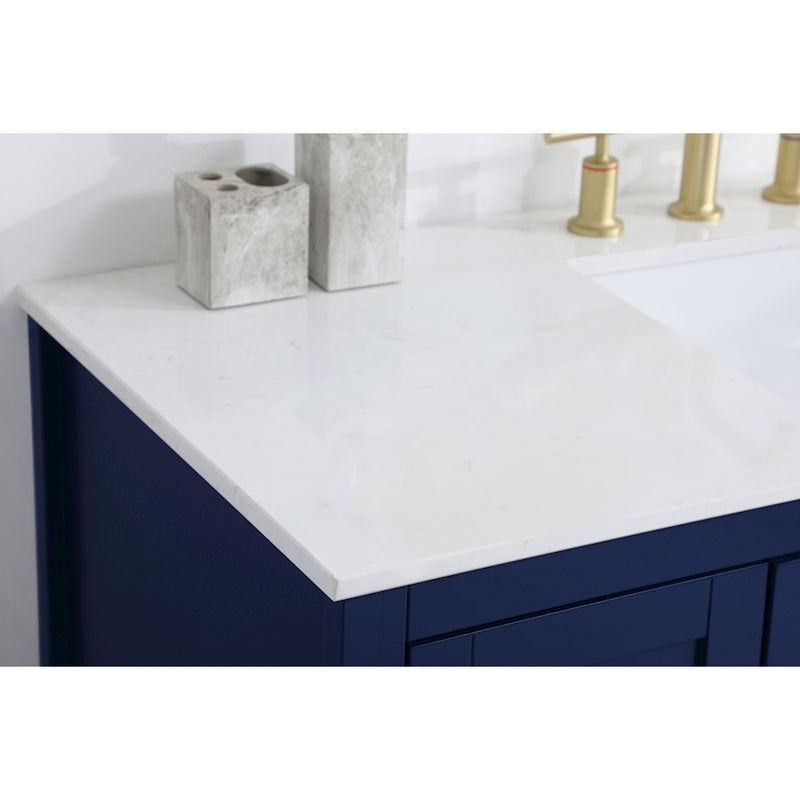 Elegant Kitchen/Bath Aubrey 48" Single Bathroom Vanity, Blue