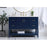 Elegant Aubrey 48" Single Bathroom Vanity, Blue/Backsplash
