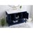 Elegant Aubrey 48" Single Bathroom Vanity, Blue/Backsplash