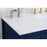 Elegant Aubrey 48" Single Bathroom Vanity, Blue/Backsplash