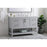 Elegant Aubrey 48" Single Bathroom Vanity, Grey/Backsplash