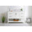 Elegant Aubrey 48" Single Bathroom Vanity, White/Backsplash