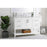 Elegant Aubrey 48" Single Bathroom Vanity, White/Backsplash