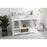 Elegant Aubrey 48" Single Bathroom Vanity, White/Backsplash