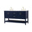 Elegant Kitchen/Bath Aubrey 60" Double Bathroom Vanity, Blue