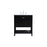 Elegant Kitchen/Bath Theo 30" Single Bathroom Vanity, Black - VF16430BK