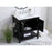 Elegant Theo 30" Single Bathroom Vanity, Black/Backsplash