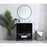Elegant Theo 30" Single Bathroom Vanity, Black/Backsplash