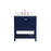 Elegant Theo 30" Single Bathroom Vanity, Blue/Backsplash - VF16430BL-BS