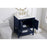 Elegant Theo 30" Single Bathroom Vanity, Blue/Backsplash