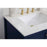 Elegant Theo 30" Single Bathroom Vanity, Blue/Backsplash