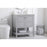 Elegant Kitchen/Bath Theo 30" Single Bathroom Vanity, Gray