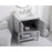 Elegant Kitchen/Bath Theo 30" Single Bathroom Vanity, Gray