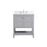 Elegant Theo 30" Single Bathroom Vanity, Gray/Backsplash - VF16430GR-BS