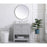 Elegant Theo 30" Single Bathroom Vanity, Gray/Backsplash