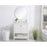 Elegant Theo 30" Single Bathroom Vanity, White/Backsplash
