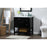 Elegant Kitchen/Bath Theo 32" Single Bathroom Vanity, Black