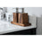 Elegant Theo 32" Single Bathroom Vanity, Black/Backsplash