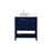 Elegant Theo 32" Single Bathroom Vanity, Blue/Backsplash - VF16432BL-BS