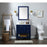 Elegant Theo 32" Single Bathroom Vanity, Blue/Backsplash