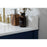 Elegant Theo 32" Single Bathroom Vanity, Blue/Backsplash
