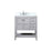 Elegant Theo 32" Single Bathroom Vanity, Grey/Backsplash - VF16432GR-BS