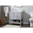 Elegant Theo 32" Single Bathroom Vanity, Grey/Backsplash
