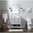 Elegant Theo 32" Single Bathroom Vanity, Grey/Backsplash
