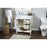 Elegant Kitchen/Bath Theo 32" Single Bathroom Vanity, White